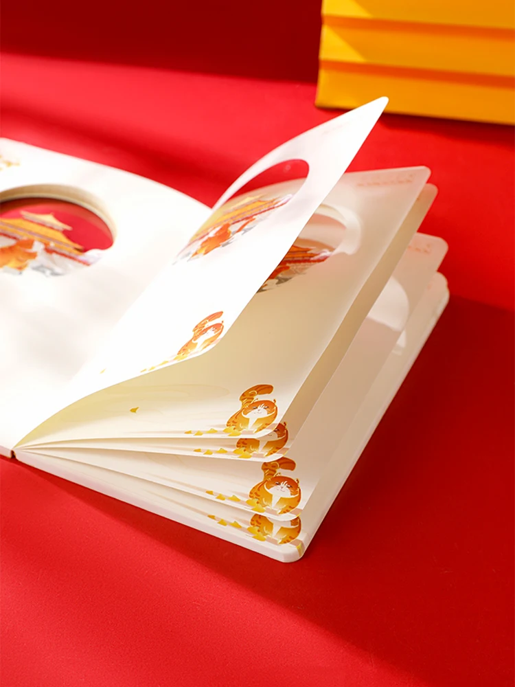 The 3D stereoscopic notebook notebook of "Palace cat Four Seasons" from the Forbidden City