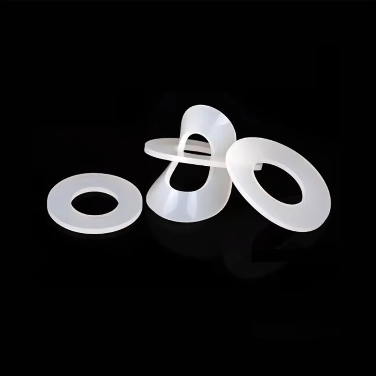 

High Temperature Resistant Soft Silicone Circular Washer Waterproof Leak Proof Shock-Absorbing Sealing Gasket M3M4M5M6M12M16M20