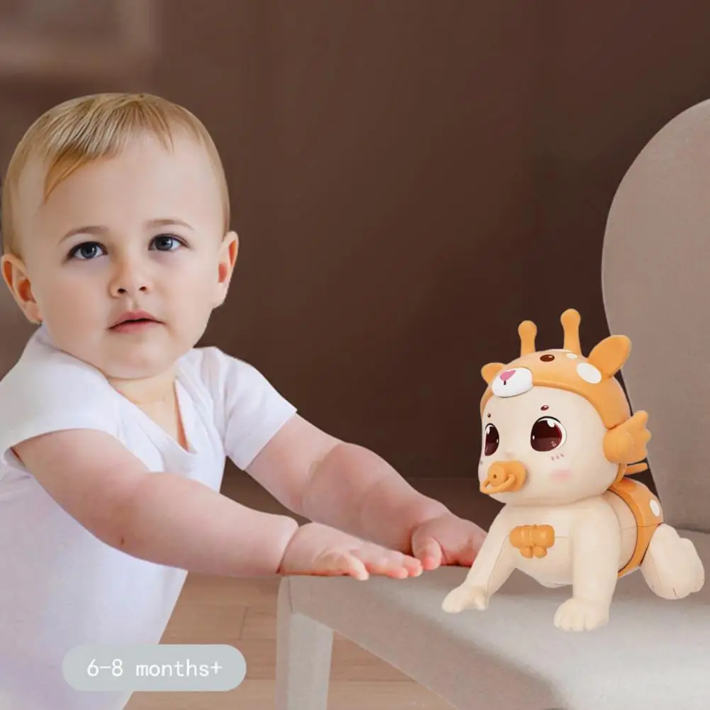 Musical Baby Walking Toy Baby Doll Toy with Music Light Usb Rechargeable Infant Toddler Boys Girls Walking Crawling Learning