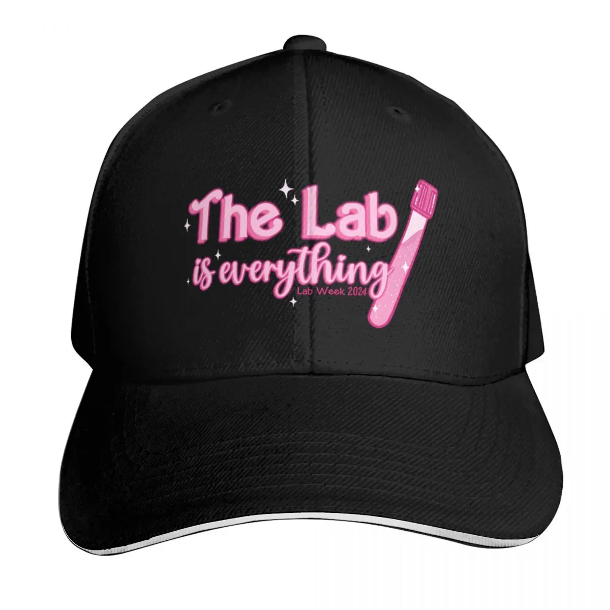 The Lab is Everything - Lab Week 2024 Design by Skye Rain Art Baseball Cap Men Women Casual Summer Sport Sun Cap