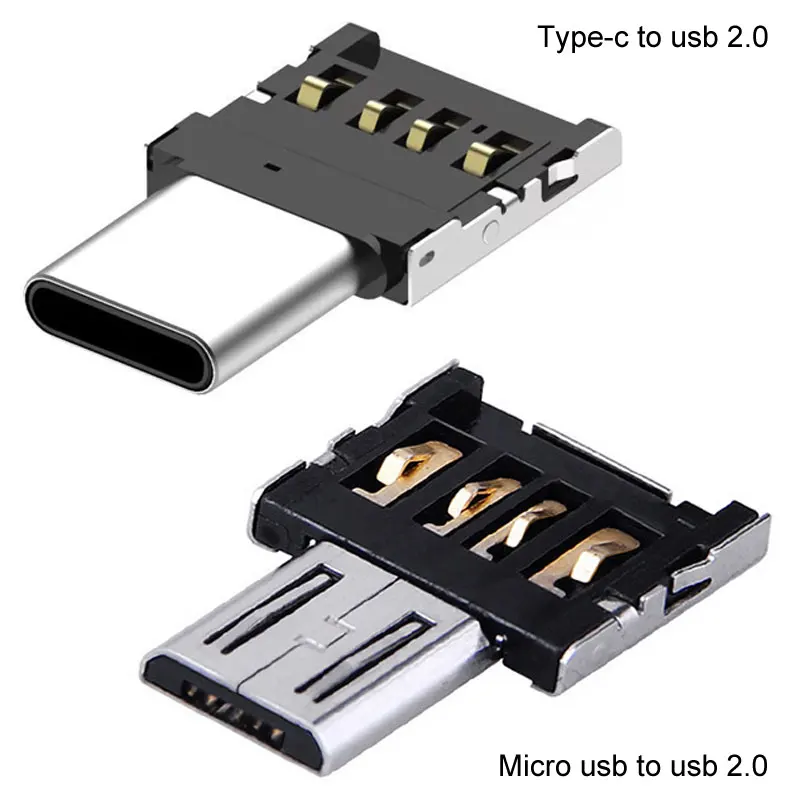 Otg-Samsung,Xiaomi,Huawei,Android電話用のマイクロUSBタイプCアダプター,USB-C