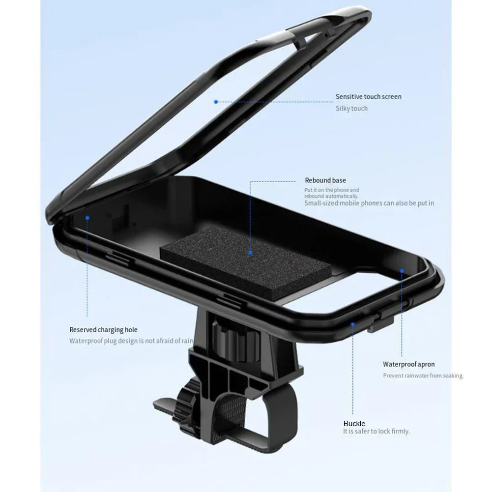 Cycling Navigation Motorcycle Navigation Reliable Stability On Bumpy Roads Suitable For 6.9 Inch Phones Convenient Installation