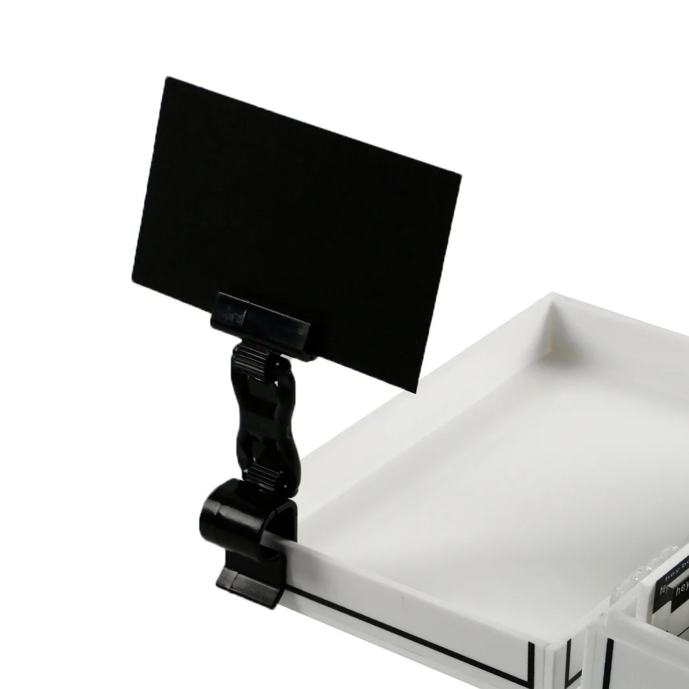 Two Way Sign Holding Clip For Surfaces Up With Chalkboard