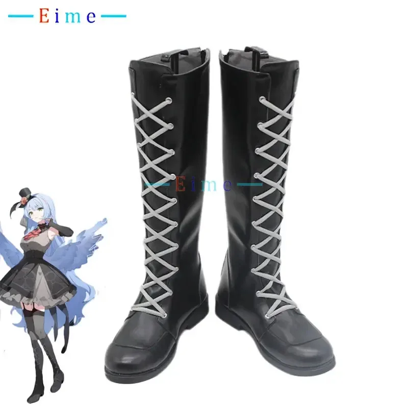 수신 마인 게임 블루 아카이브 코스프레 소품 PU 가죽 신발 할로윈 카니발 부츠 맞춤 제작,7;k'2.s;9,