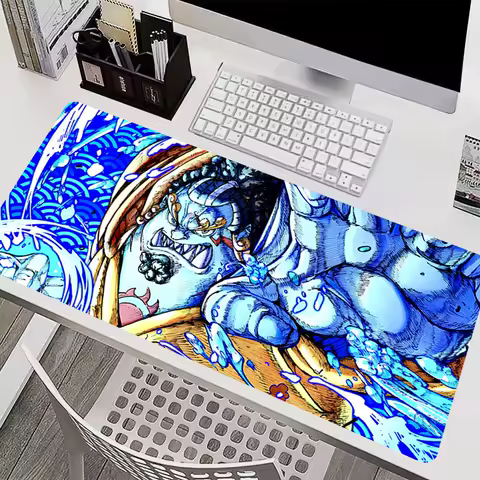Mouse Pad PC Accessories Keyboard Pad Office Desk Mat Anti Slip Mousepad Rubber Tablet Pad Gaming One Piece Jinbe Extended Pad