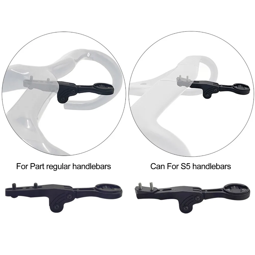 

Adjustable Bicycle Computer Holder Plastic Stable Bike Computer Mount Lightweight Easy Installation for S5 Bending Handlebars
