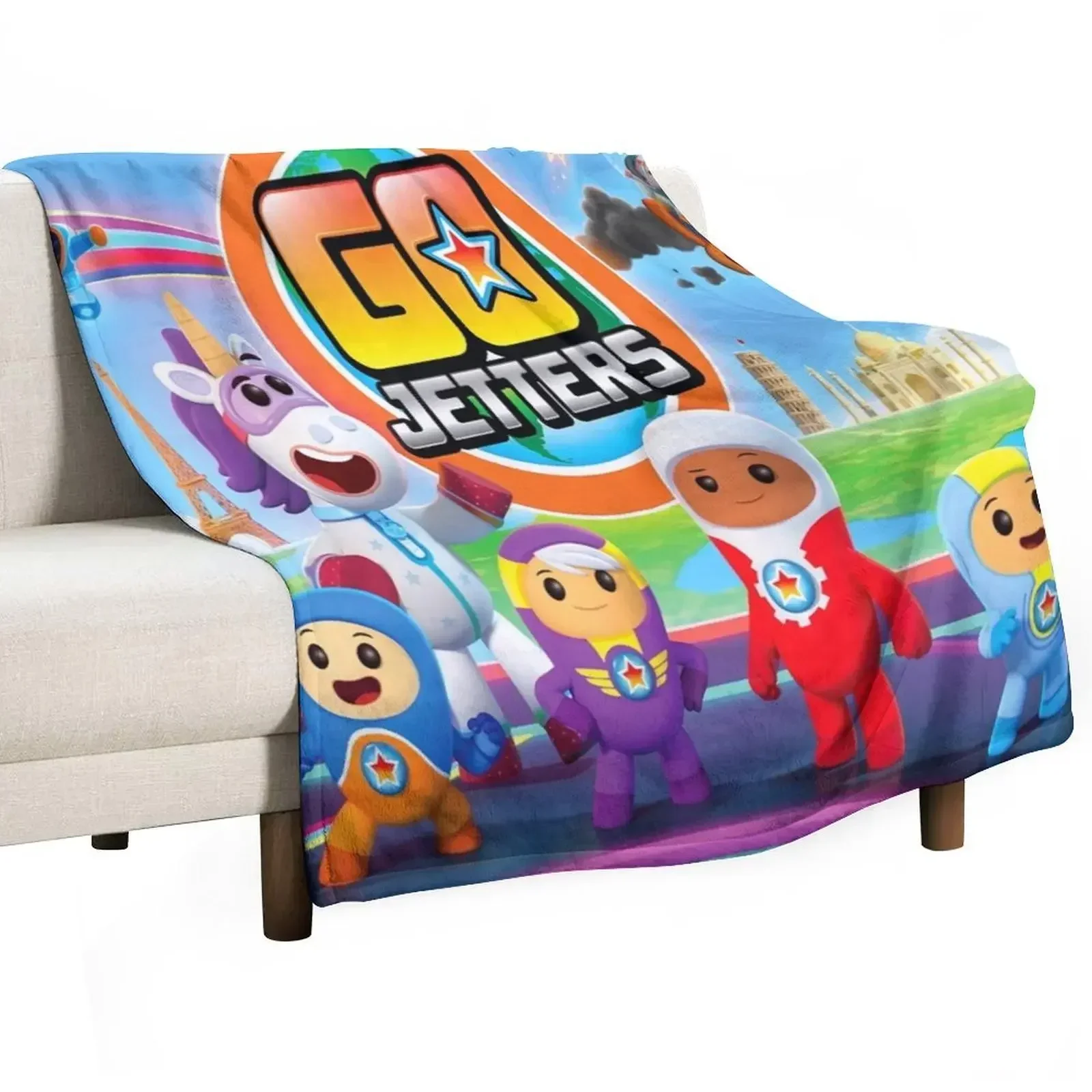 Go Jetters Gift For Fans go jetters costume Throw Blanket Summer Beddings Beautifuls Sleeping Bag Loose Blankets