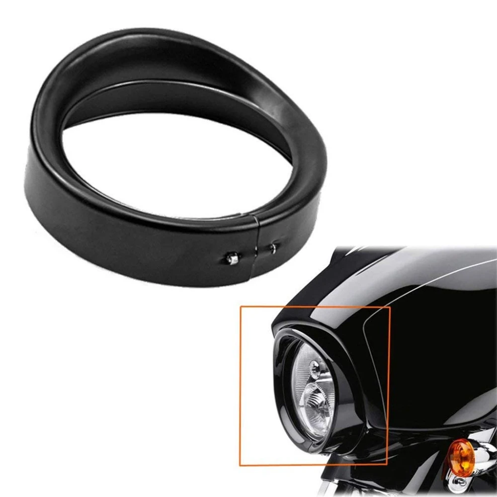 

Motorcycle 7 Inch Headlamp Trim Ring for Harley-Davidson Touring 1983-2013 Road King FLHR 1994-2014 FLD 2012-2014 FLST 1986-2014