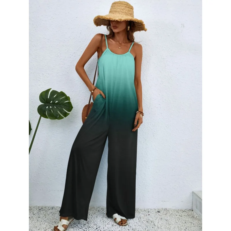 

Летняя новая стильная женская одежда в европейском и американском стиле, повседневное свободное платье без рукавов с высокой талией больших размеров, леггинсы