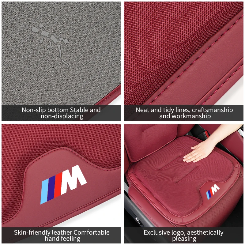 Car Seat Cover Seat Non-Slip Cushion Memory Foam Rebound Pad Support Mat For BMW E46 E90 E60 F10 E39 F30 E36 F20 E30 G30 E53 F31