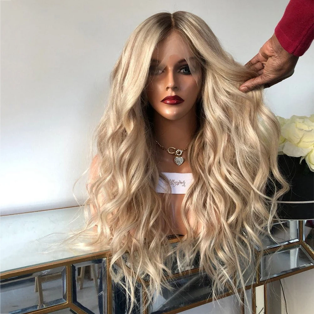 

Virgin Human Hair 200% Loose Wave Full Lace Wigs Remy Hair Warm Blonde Highlights Balayage Lace Frontal Wig 13x6 Pre Plucked