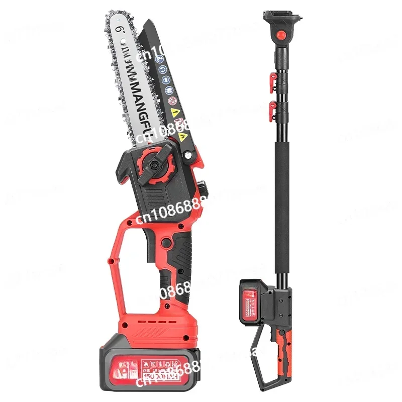 

Lithium chainsaw Electric high branch scissors Extended rod Telescopic rechargeable pruning branches high-altitude chainsaw