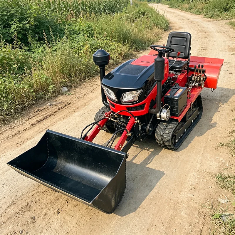 

Customized 35 HP Crawler Plowing Machine, Upgraded Rotary Tiller, Ride-on All-Terrain Cultivator
