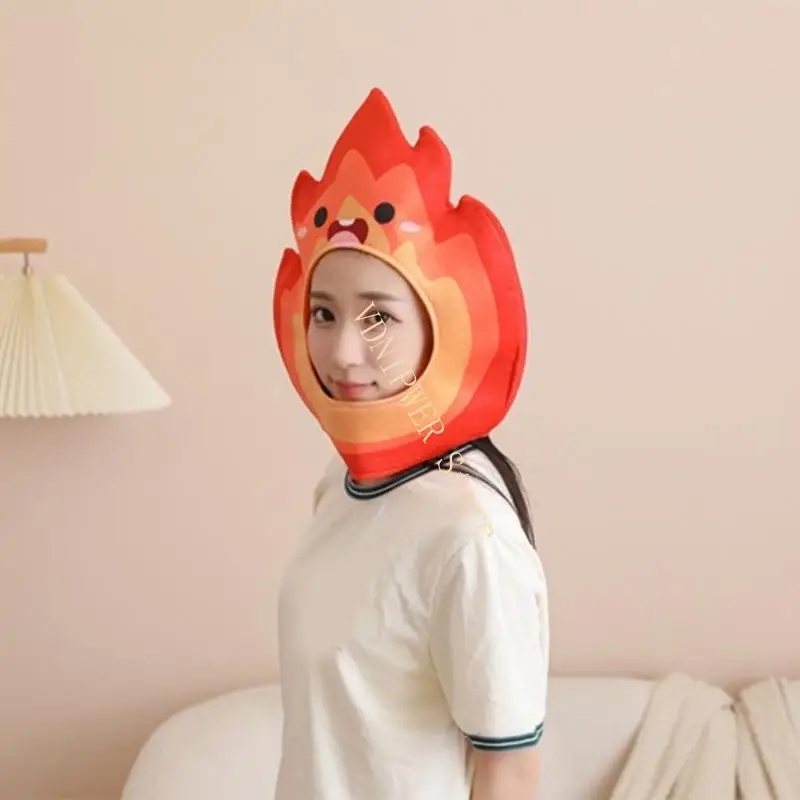 قبعة تغطية رأس الكرتون لهب لإنشاء كوزبلاي والحفلات التي تتجمع ارتداء D08E