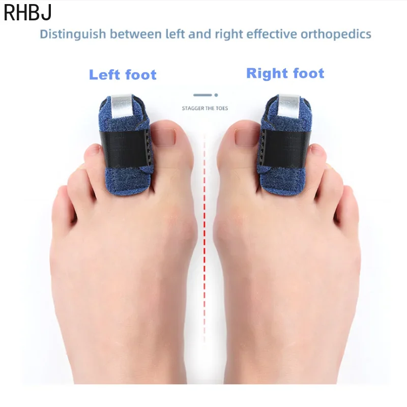 RHBJ Finger Toe Straightener Toe Splint Corrector Toe Crooked Claw Stabilizer Support Brace Wrap To Align Support Foot Care Tool