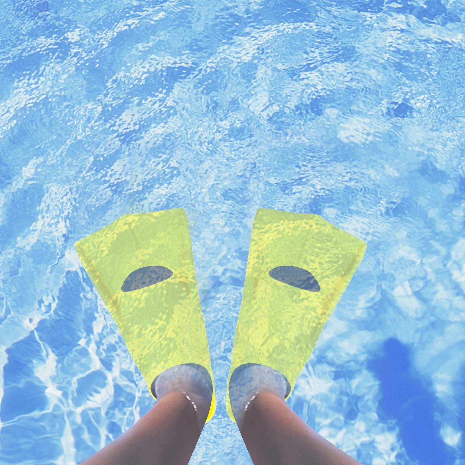 

1Pair Ergonomic Silicone Training Fins for Swimming Snorkeling Reduced Water Resistance Foldable Flexible Foot