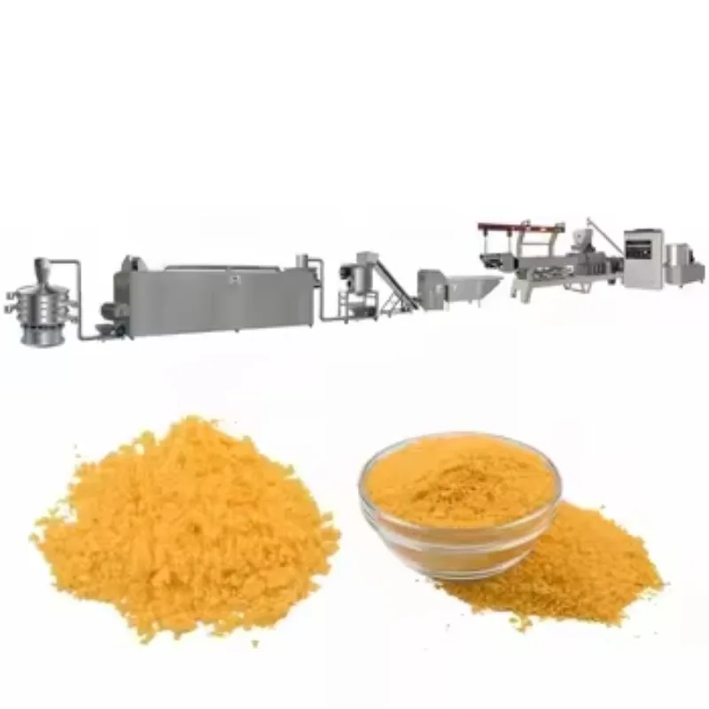 Breadcrumb Production Line Automatic Panko Maker Extruder Mixer Pasteurizer for Grain Food Processing Custom
