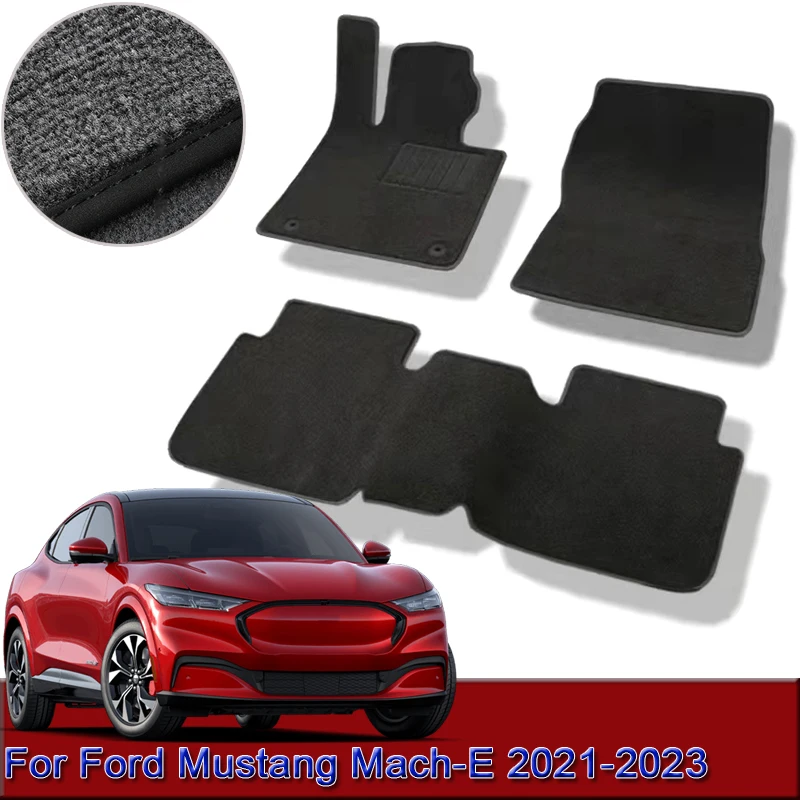 For Ford Mustang Mach-E 2021-2023 Custom Car Floor Mats Waterproof Non-Slip Floor Mats Interior Carpets Rugs Foot Pads Accessory