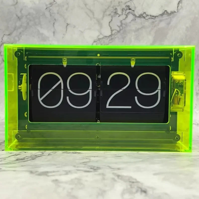 Page Turning Clocks Flip Desktop Clock Bedroom Modern Creative Electronic Watch Bedside Table Watches Decoration Accessories