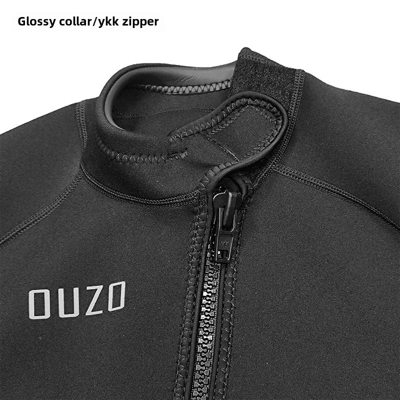 OUZO New 3mm Diving Suit Men's Thickened Warm Thermal Diving Clothes Cold Protection Swimwear Surfing Clothes Winter Swimsuit