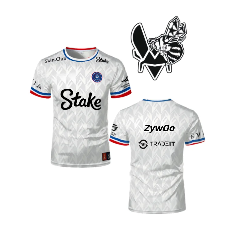 Neues Vitality Team 2025 CS2 EPL Championship T-Shirt ZywOo Fans Maßgeschneidertes Fashion Street Outdoor Atmungsaktives Rundhals-T-Shirt