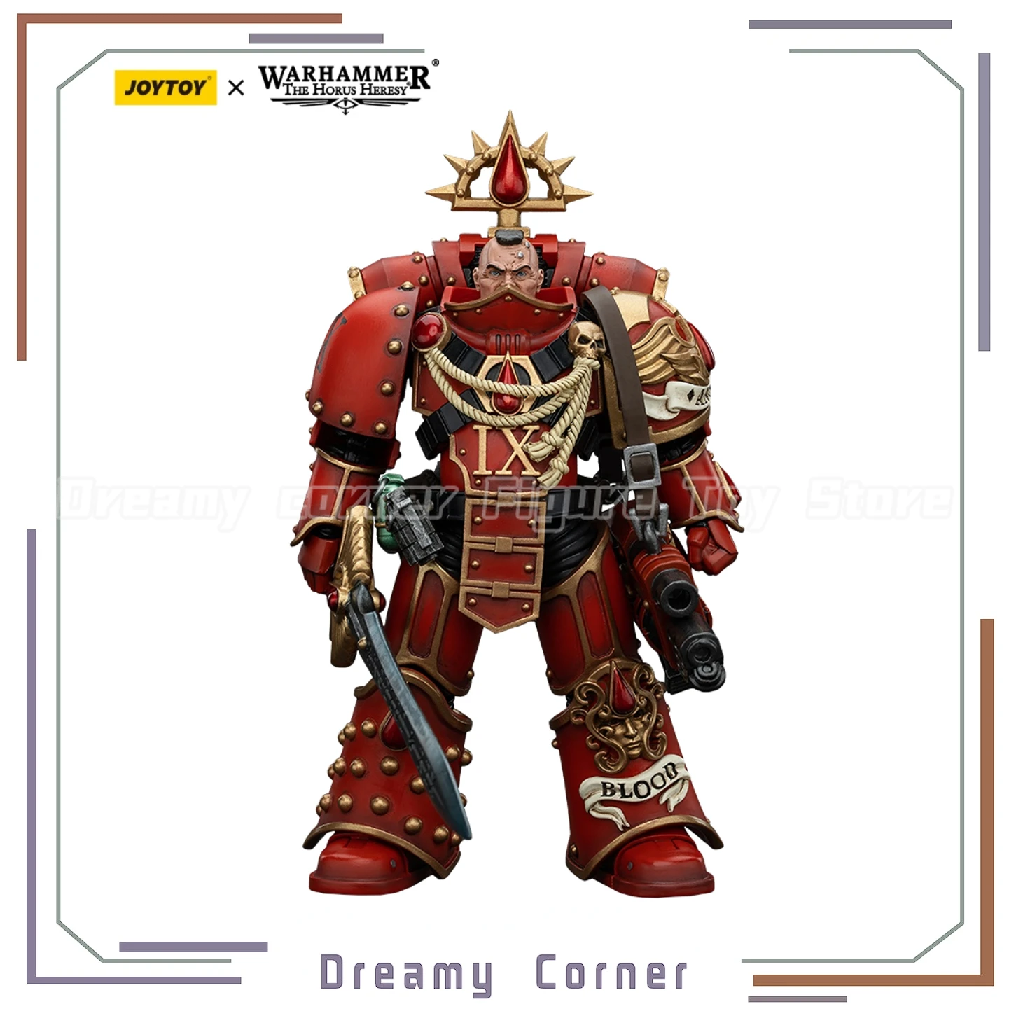 【In Stock】JOYTOY Warhammer 40K 1/18 Action Figure Blood Angels Raldoron First Captain of The Blood Angels Toys