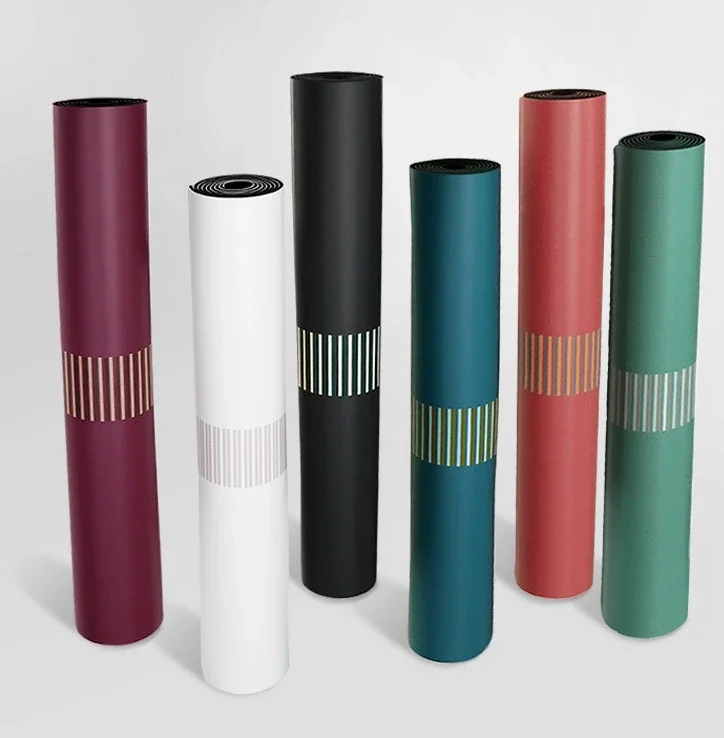 for Yoga Mat Double Horizontal Stripe Pattern Eco-friendly Non-Slip Exercise & Fitness Mat for Men&Women 183cm Home Workout Mat