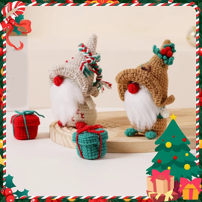 Kit de Crochet de Noël avec Fil Ogo Grossier, Peluche Beurre Facile à Faire Soi-Même