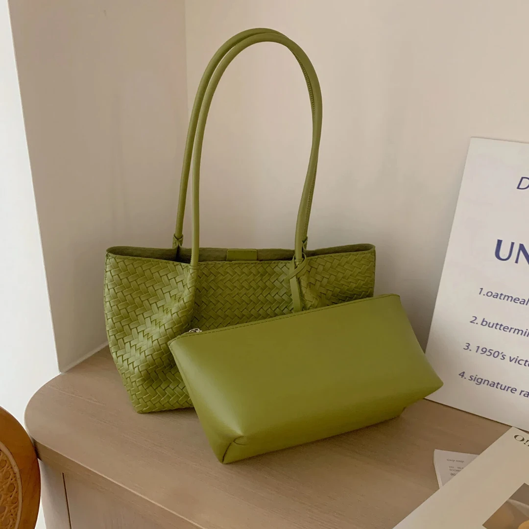 2Pcs/Set Woven Tote Bag for Wo - Women Hand Bags For Office review and price