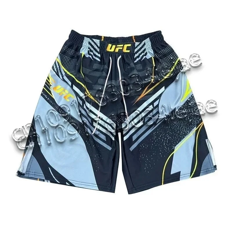 2025 UFC FLUORY Fire Base شورت ملاكمة أصلي للرجال والنساء ملابس قتالية مجانية سريعة الجفاف سراويل تدريب الملاكمة التايلاندية للقتال