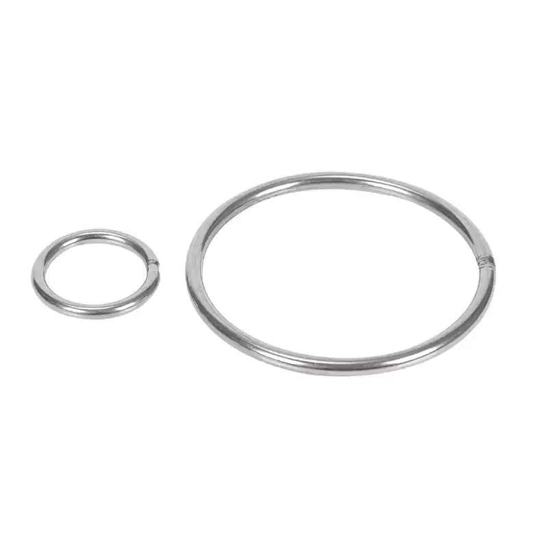 SUS304 Edelstahl O-Ring M3 M4 M5 M6 M8 M10 M12 Massiv Geschweißter O-Ring Durchmesser 15-500mm Geschweißte Rundringe für Umreifung – Detail 4