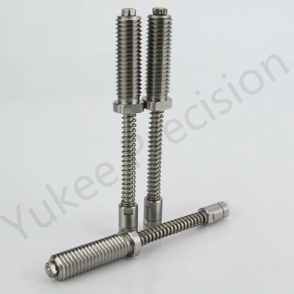 YK529 Spring Visibility Bush Built-In Plunger POM Tip Stainless Steel Spring Pin Specialized In Holding Spring Plunger