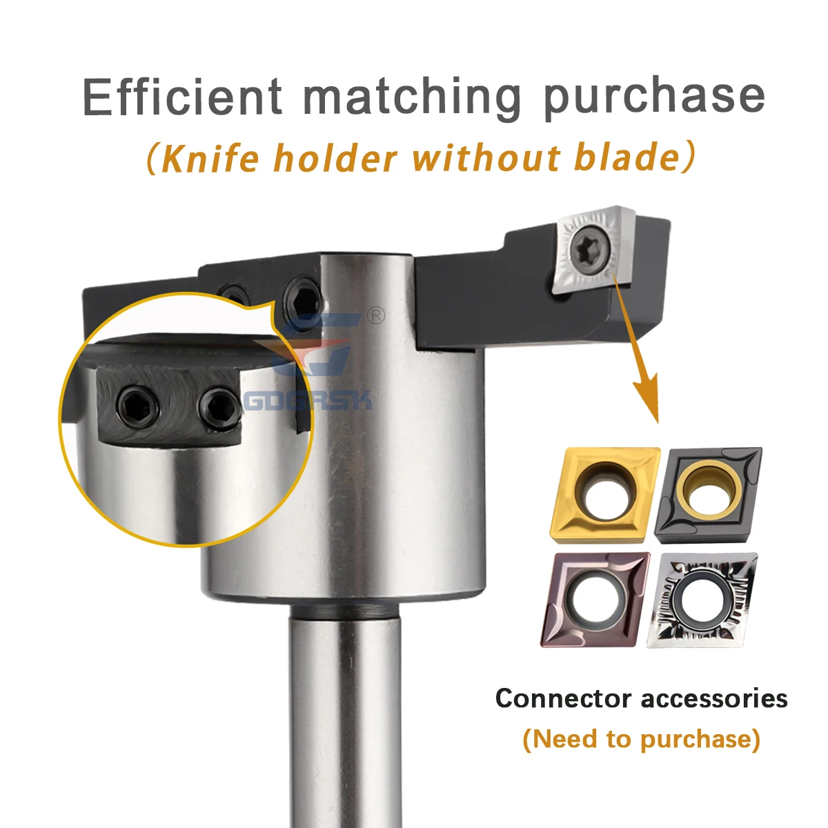 Adjustable CNC Face Milling Cutter Disc – C12/C20 Flat Face Flying Cutter with CCGT/CCMT Carbide Inserts for Precision Machining 3