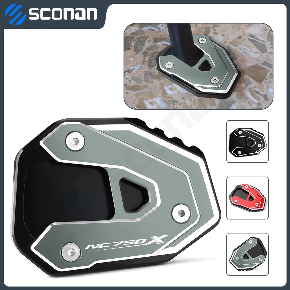 

For Honda NC 750 X / DCT NC750X Motorcycle Accessories Foot Side Stand Kickstand Extension Pad Support Plate 2021 2022 2023