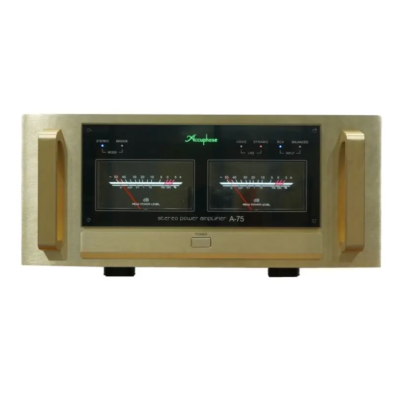 N-051 Clone Study Accuphase A-70 P-7300 A-75 Eindversterker Volledig gebalanceerde versterking SNR 118dB THD 0,002% Klasse A 100W*2 Tot 200W*2