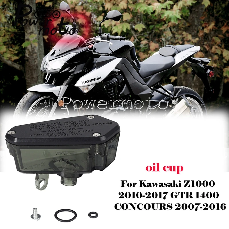 

For Kawasaki Z1000 2010-2017 GTR1400 GTR 1400 Concours 2007-2016 Motorcycle Brake Fluid Reservoir Clutch Cylinder Tank Oil Cups