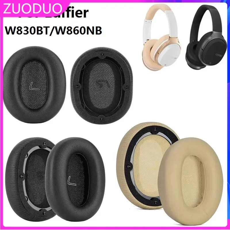 

ZUODUO Ear Pads For Edifier W830BT W860NB Headphones Replacement Soft Foam Cushion Sponge Pad Leather Earmuffs