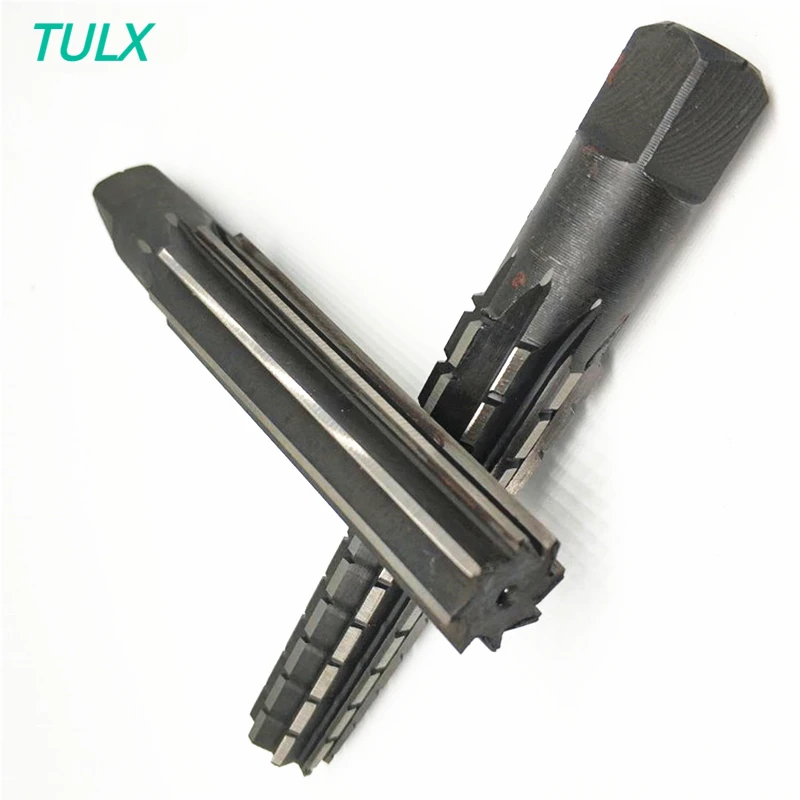 TULX 2PCS/Set Hand Reamers Set MT0/MT1/MT2/MT3/MT4/MT5 Steel Fine/Rough-Edge Morse Taper Reamer For Milling Finishing  Tool