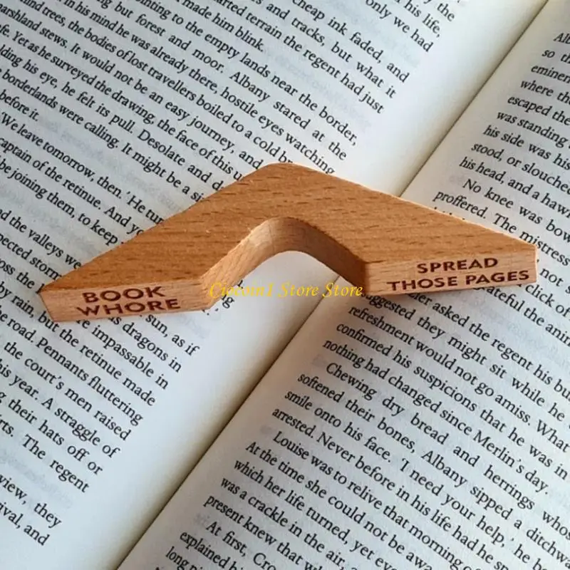 حامل صفحة إصبع الإبهام، حامل صفحة الكتاب الخشبي، علامة صفحة الكتاب الخشبية، الإشارات المرجعية الخشبية لقراءة المعلم الطلابي