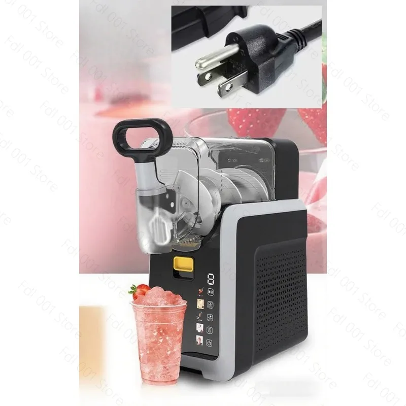 Snow Melter Cold Drink Slush Machine Ice Cream Smoothie Beverage Machine Milkshake Machine Ice Shaver Small Automatic Cleaning