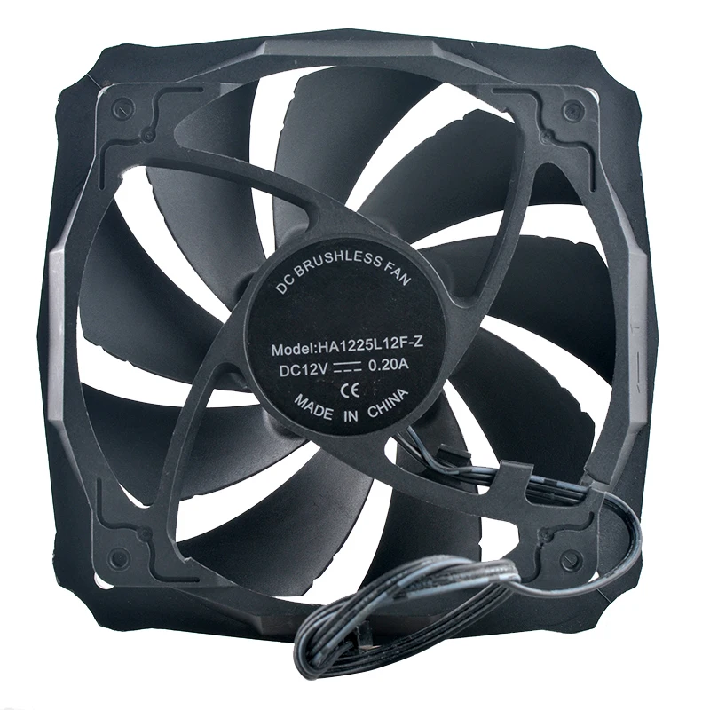 HA1225L12F-Z 92mm 120mm 120x120x25mm DC12V 0.20A 3-pin Quiet cooling fan for chassis CPU (compatible with 92mm and 120mm)