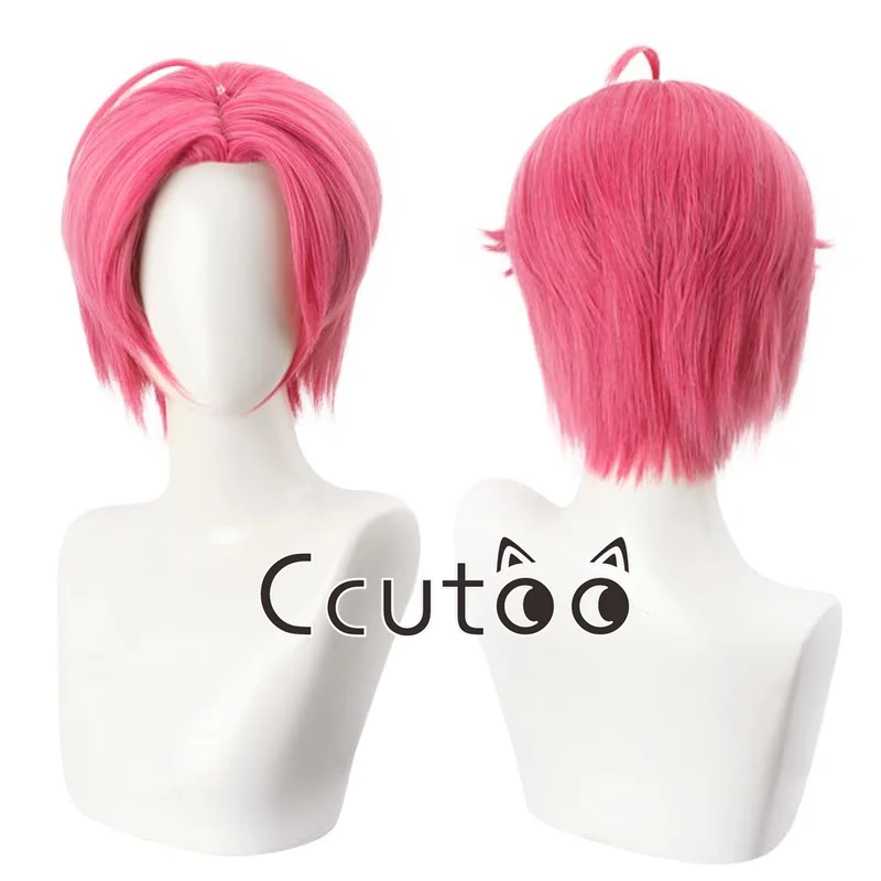 أنيمي KPop شيطان الصيادين ساجا بنين آبي شعر مستعار تأثيري قبعة الاصطناعية شعر مستعار قصير الرجال النساء هالوين حفلة كرنفال الدعائم