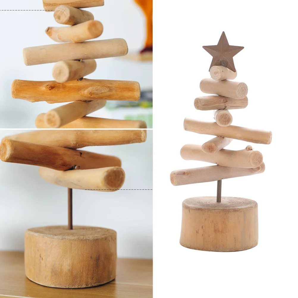 

Wooden Christmas Tree Ornament Premium Craft Holiday Home Decor Festive Party Decoration Xmas Pendant Wood Craft