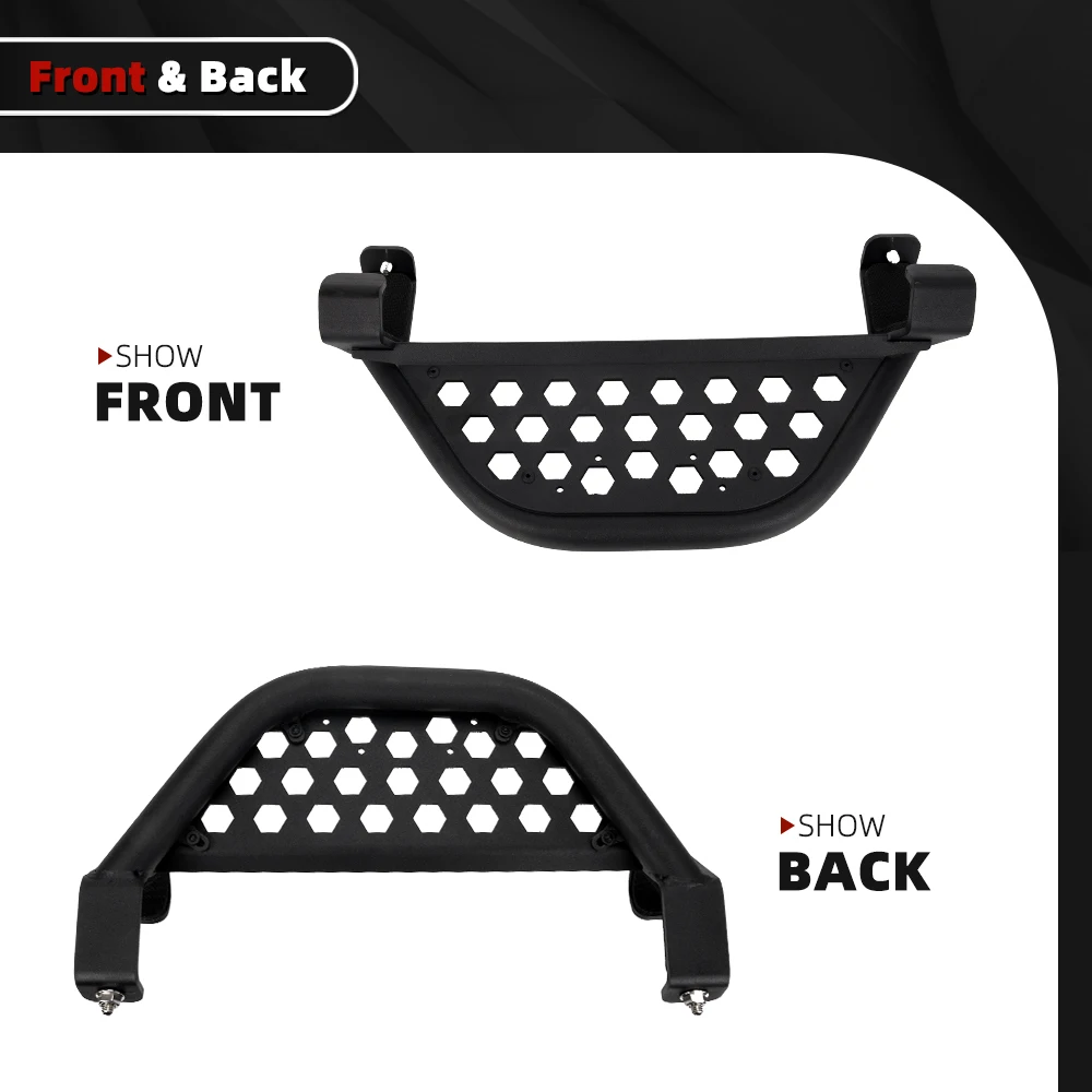 RASTP-2Pcs Car Side Steps Non-Slip Auto Front Rear Door Steps for Ford Bronco 21-23+ w/rockrails 2/4-Door Models TBS012 view 5