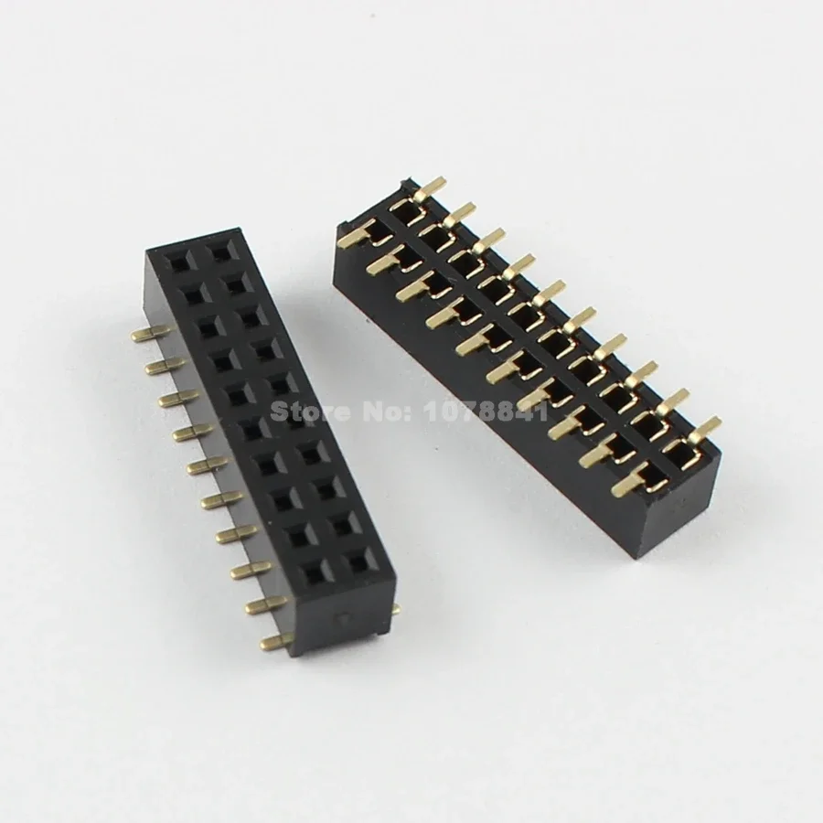 50pcs 2mm 2.0mm Pitch 2x10 Pin 20 Pin Female Double Row SMT Pin Header Strip