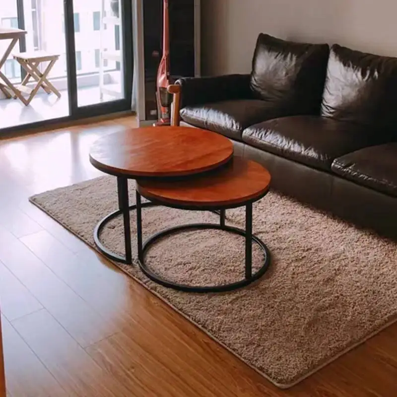 

Wooden Luxury Minimalist Space Saving Desk Dining Living Room Cafe Table Furniture Desk Coffee Tables For Living Room Furniture