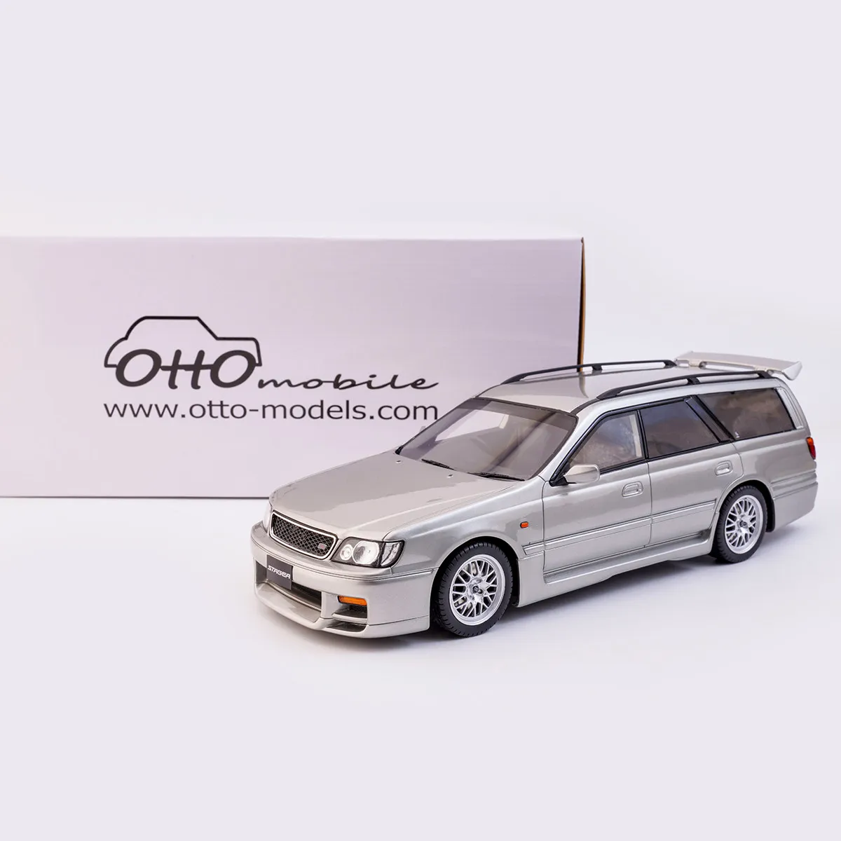 OTTO Coche de Juguete a Escala 1:18 de Resina GTR STAGEA AUTECH 260RS, Modelo OT471, Clásico, Nostalgia, Regalo para Adultos, Exhibición Estática