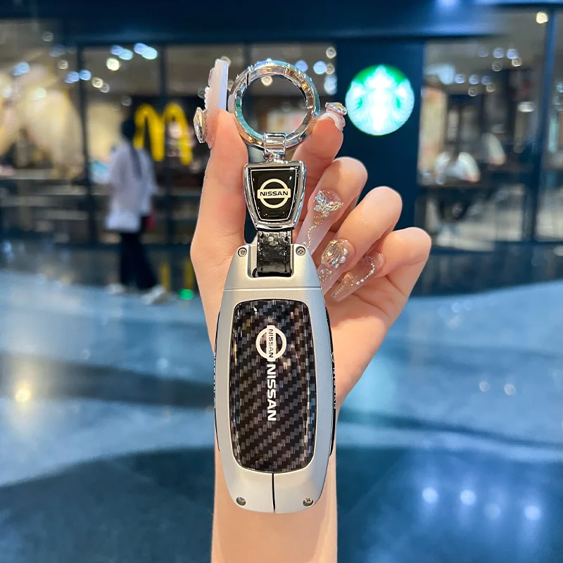 

Auto Remote Key Case Holder Cover Shell Fob Holder for Nissan Qashqai J12 Juke Teana X-trail T33 Kicks Altima Ariya 2023 2024