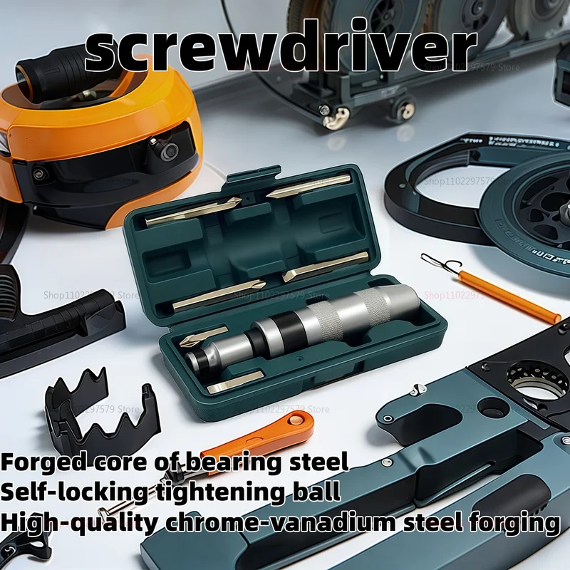 7 /13 pcs Impact Screwdriver Set Hand Reversible Durable Fastener Remover Frozen Bolt Disengagement Tool for HomeGarage Workshop