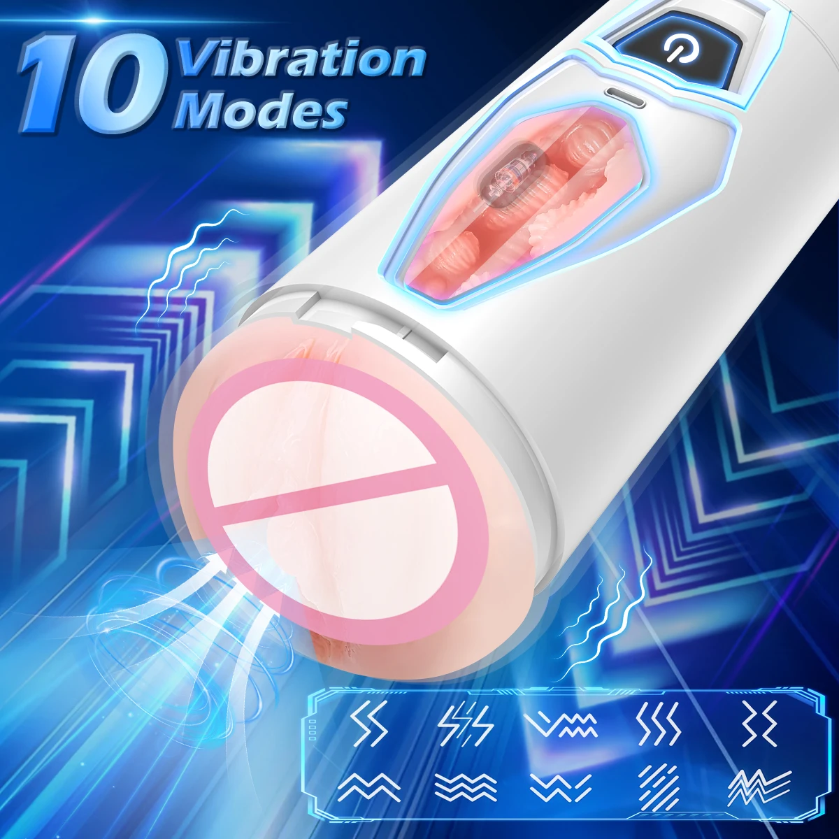 التلقائي بالكامل برأسين تمتص الموزه كوب IPX7 مقاوم للماء محاكاة المهبل التدريب تمديد لعبة الجنس الكبار للرجال